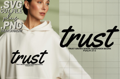 4x Religious Quotes Redeemed Trust SVG Cut Files Grace Art Product Image 3