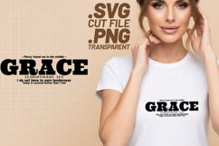 4x Christian Quotes Grace Faith SVG Cut Files Pray More Product Image 3