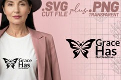 4x Inspirational Quotes Patience Joy SVG Cut Files Grace Go Product Image 3