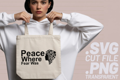 4x Religious Quotes Courage Peace SVG Cut Files Joy Blessed Product Image 4