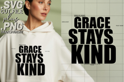 4x Christian Quotes Peace Grace SVG Cut Files Cross Kind Product Image 3