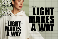 4x Inspirational Quotes Pray Trust SVG Cut Files Light Rest Product Image 3