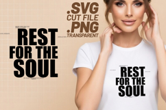4x Inspirational Quotes Faith Joyful SVG Cut Files Rest Soul Product Image 3