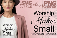 4x Christian Quotes Strength Made Quiet SVG Cut Files DIY Product Image 3
