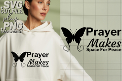 4x Religious Quotes Peace Prayer SVG Cut Files Cricut Shirt Product Image 3