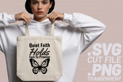 4x Inspirational Quotes Quiet Faith SVG Cut Files Held Grace Product Image 4