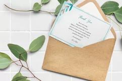 Floral Funeral Thank You Card, Ms Word & Photoshop Template Product Image 4