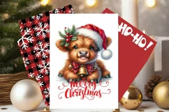 Christmas Greeting Card, Merry Christmas Card, PDF, JPG Product Image 1