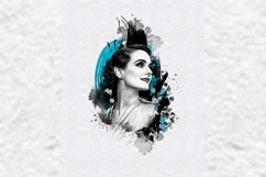 Ink Splash Portrait Wall Art Template Product Image 3