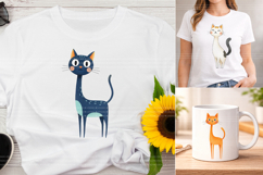 Whimsical Cat Clipart Bundle Product Image 2