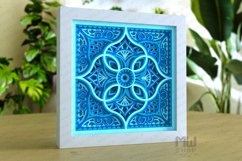 Multilayer Mandala Pattern Shadow Box Mandala SVG DXF - M255 Product Image 2