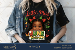 Little Miss Juneteenth PNG |Black History Month PNG | Black Product Image 2