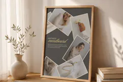 Stacked Photo Collage Editable Canva Template | Printable Product Image 2
