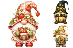 Summer Gnome PNG Bundle, Beach Vacation Clipart Product Image 2