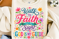 Floral Faith Shirt Walk by Faith PNG Product Image 1