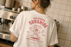 Good Morning Sunshine Retro T-Shirt Product Image 2