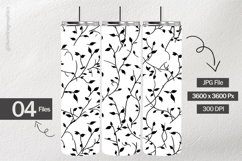 Black Leaves Digital Papers - 04 Variations Product Image 2