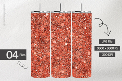 Coral Glitter Digital Papers - 04 Variations Product Image 2