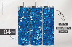 Blue Glitters Digital Papers - 04 Variations Product Image 2