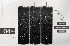 Black Glitter Digital Papers - 04 Variations Product Image 2