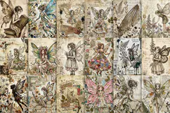 Vintage Fairy Tales Digital Paper | Journal JPG Product Image 2