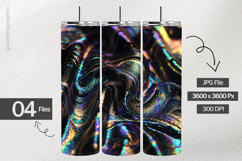 Black Holographics Digital Papers - 04 Variations Product Image 2