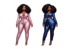 18 Black Woman Clipart, Afro Boss Lady Sublimation PNG Product Image 3