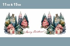Christmas Houses Mug Wrap Sublimation Product Image 2