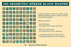 100 Geometric Breeze Block Shapes Product Image 2