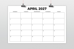2027 11 x 17 Inch Bold MON-FRI Calendar Product Image 2