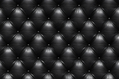Black Tufted Leather Texture Luxury Upholstery Background Product Image 1
