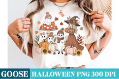 Halloween Goose t-Shirt Design,Halloween Autumn Clipart png Product Image 2