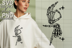 4x Number 67 Donut Skeleton Hands SVG Cut Files Shirt Product Image 3