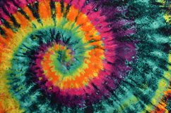 Bright Rainbow Tie Dye Spiral Texture Colorful Abstract Art Product Image 1