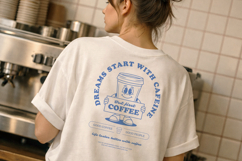 Funny Coffee Quote T-Shirt Editable Product Image 2
