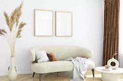 Living room Mockup, Interior mockup PSD JPG PNG Product Image 2