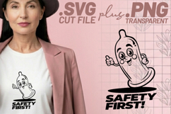 4x Safe Sex Condom Safety First SVG Cut Files Shirt Design Product Image 3