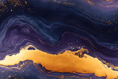 Navy Gold Fluid Art Abstract Luxury Background Design Product Image 1
