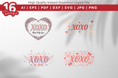 XOXO SVG Bundle 16 Valentine Designs Product Image 4