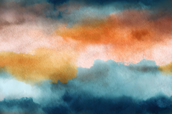 Warm Moody Watercolor Landscape Texture Background Product Image 1