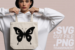 4x Butterfly Designs Silhouette Celestial Profile SVG Files Product Image 3