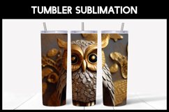 6 3D Owls Tumbler Sublimation |3D Tumbler Wrap Product Image 6