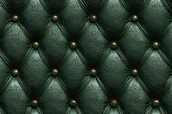 Dark Green Tufted Leather Luxury Upholstery Texture Product Image 1