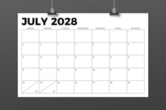 2028 11 x 17 Inch Calendar Template Product Image 3