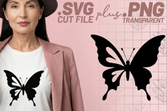 4x Butterfly Designs Classic Silhouette SVG Cut Files Detail Product Image 3