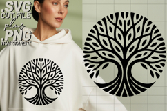 4x Trees Of Life Circular Frames Roots Leaves SVGs Cut Files Product Image 3