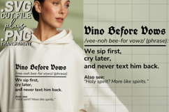4x Bestie Squad Vino Before Vows SVG Cut Files Shirt Design Product Image 3