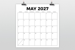 2027 Square Bold 12x12 Inch Monday to Sunday Calendar Product Image 2
