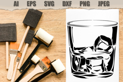 Stencils Whiskey Glass Ice Product Image 2