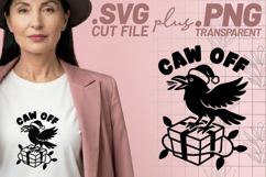 4x Seasons Nope Caw Off Nevermore Crow SVG Cut Files Shirt Product Image 3